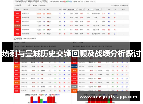 热刺与曼城历史交锋回顾及战绩分析探讨